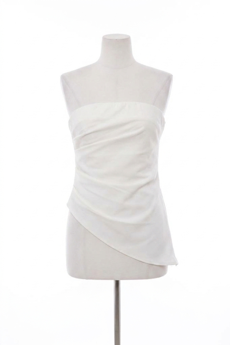 NEW GLAM ashley strapless top in ivory